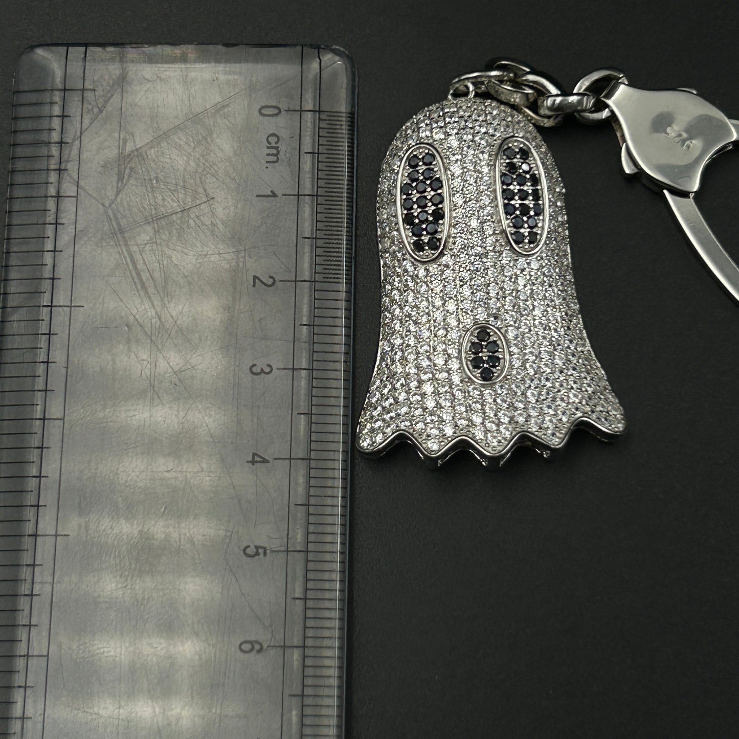 Silver GHOST Keychain - Pure Silver