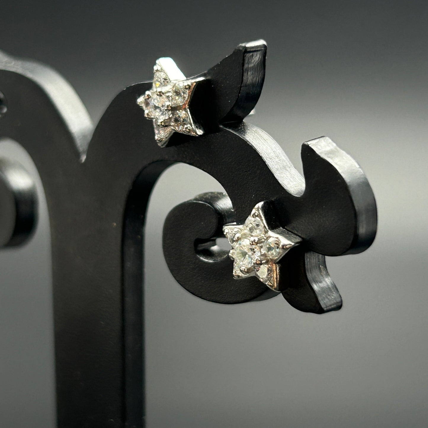 Sterling Silver STAR Stud Earrings