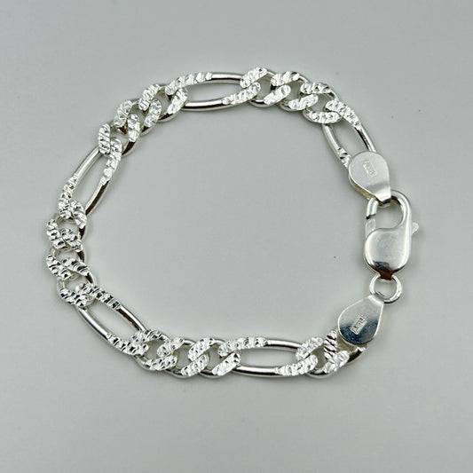 Men's Tennis Bracelet - Silver Bracelet