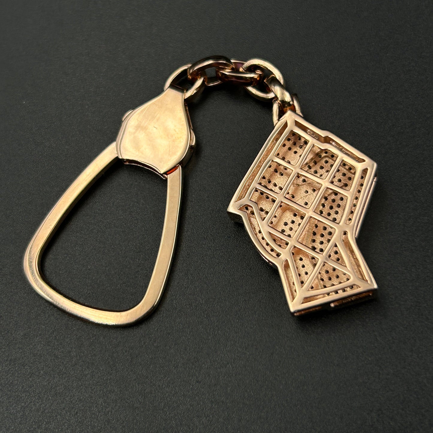 Pure Silver Fist Keychain