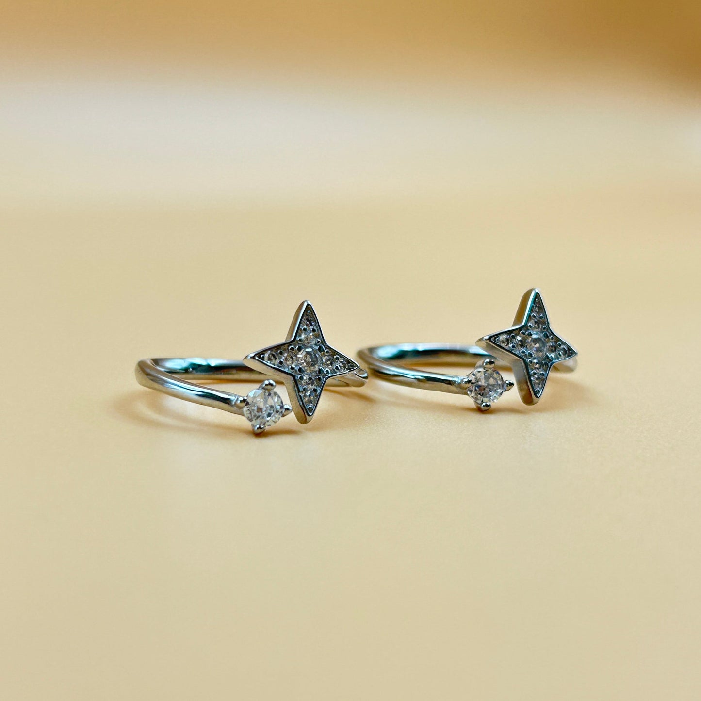 Silver Star Toe Ring