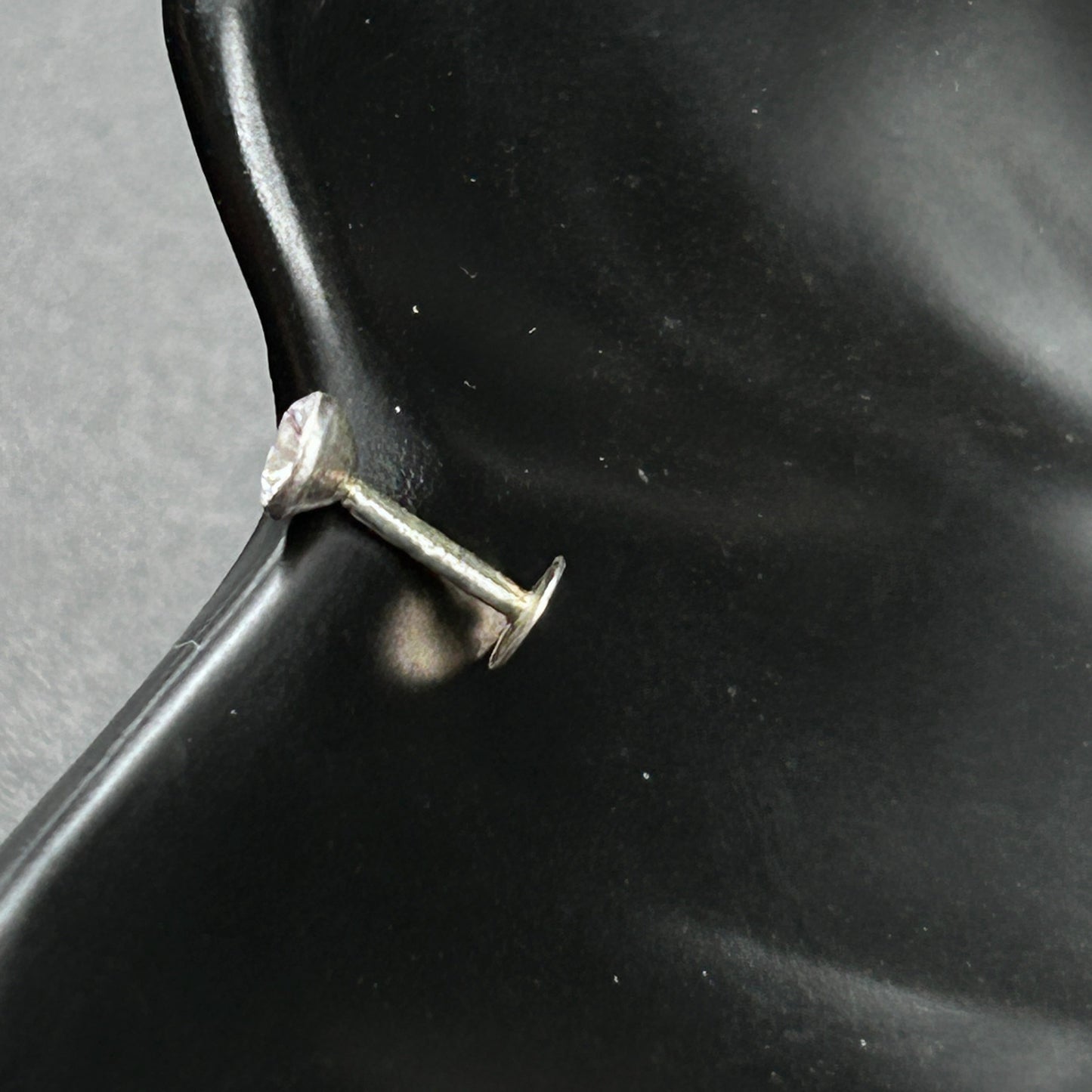 Bezel Cut Diamond Nose Pin - Screw Back