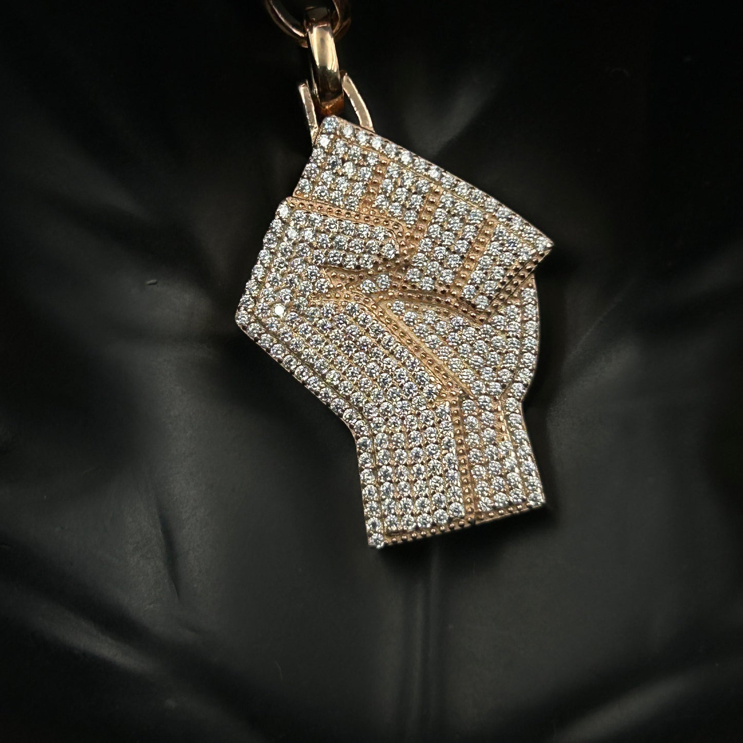 Pure Silver Fist Keychain