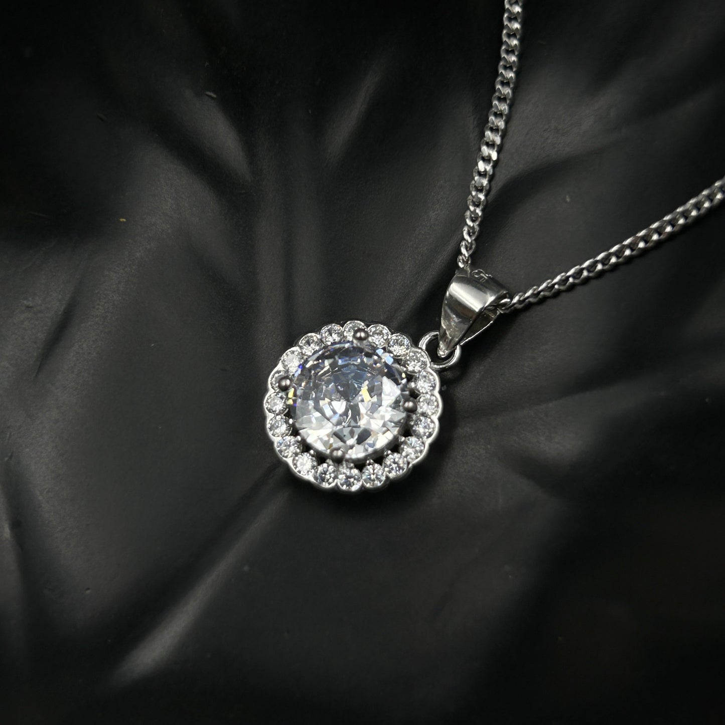 Silver Solitaire Pendant - Minimal Pendant (3)