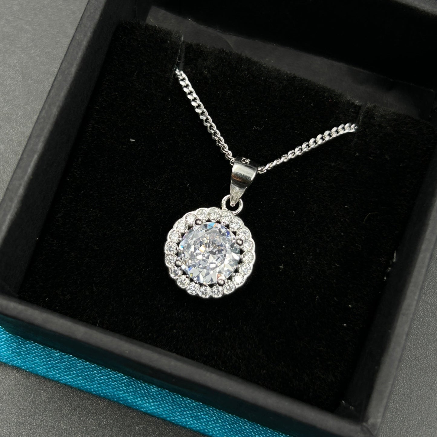 Silver Solitaire Pendant - Minimal Pendant (3)