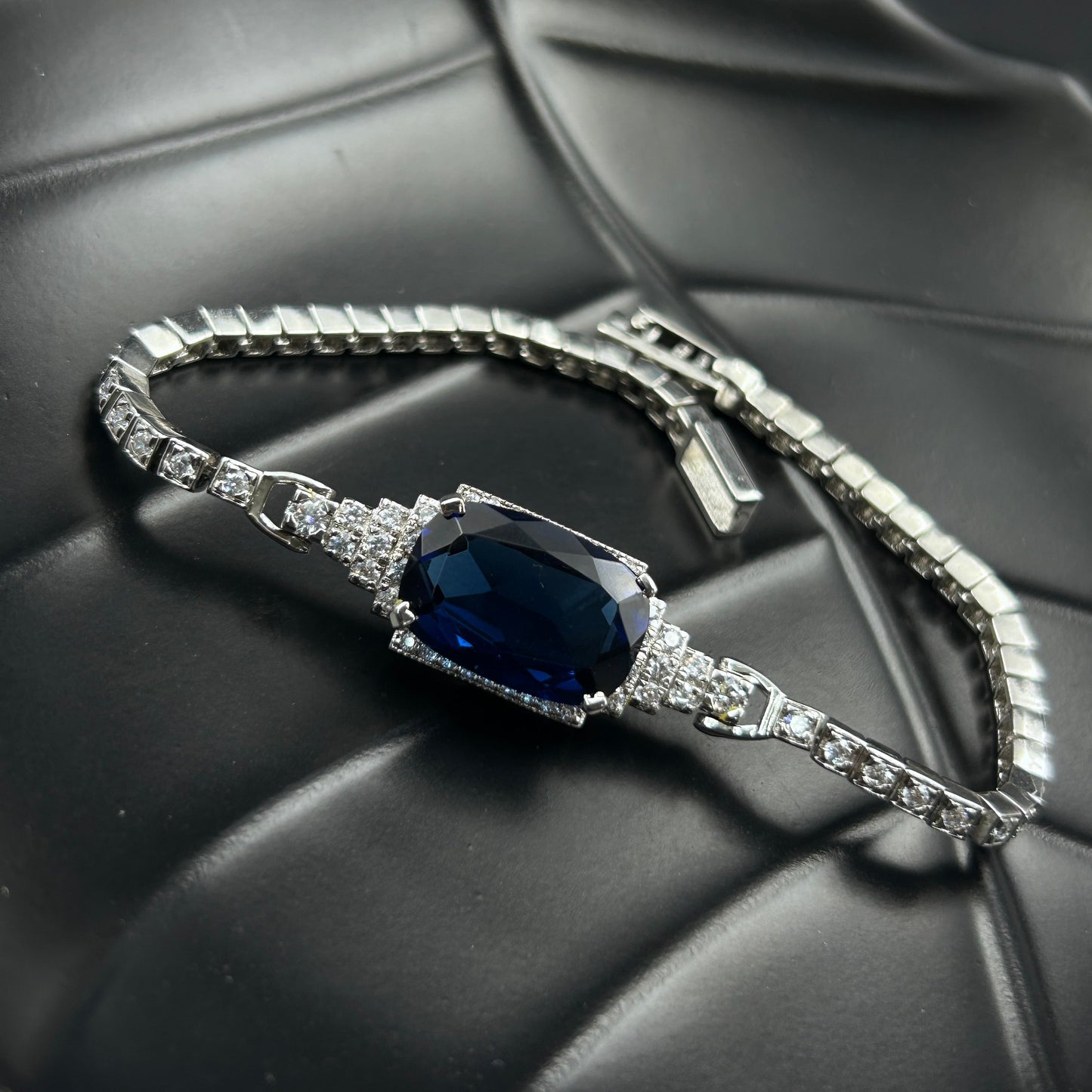 Silver Women's Bracelet - Sapphire Bracelet