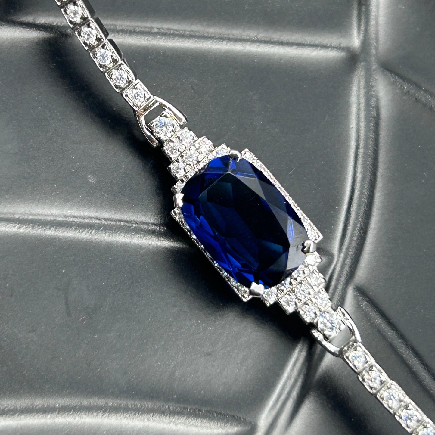 Silver Women's Bracelet - Sapphire Bracelet