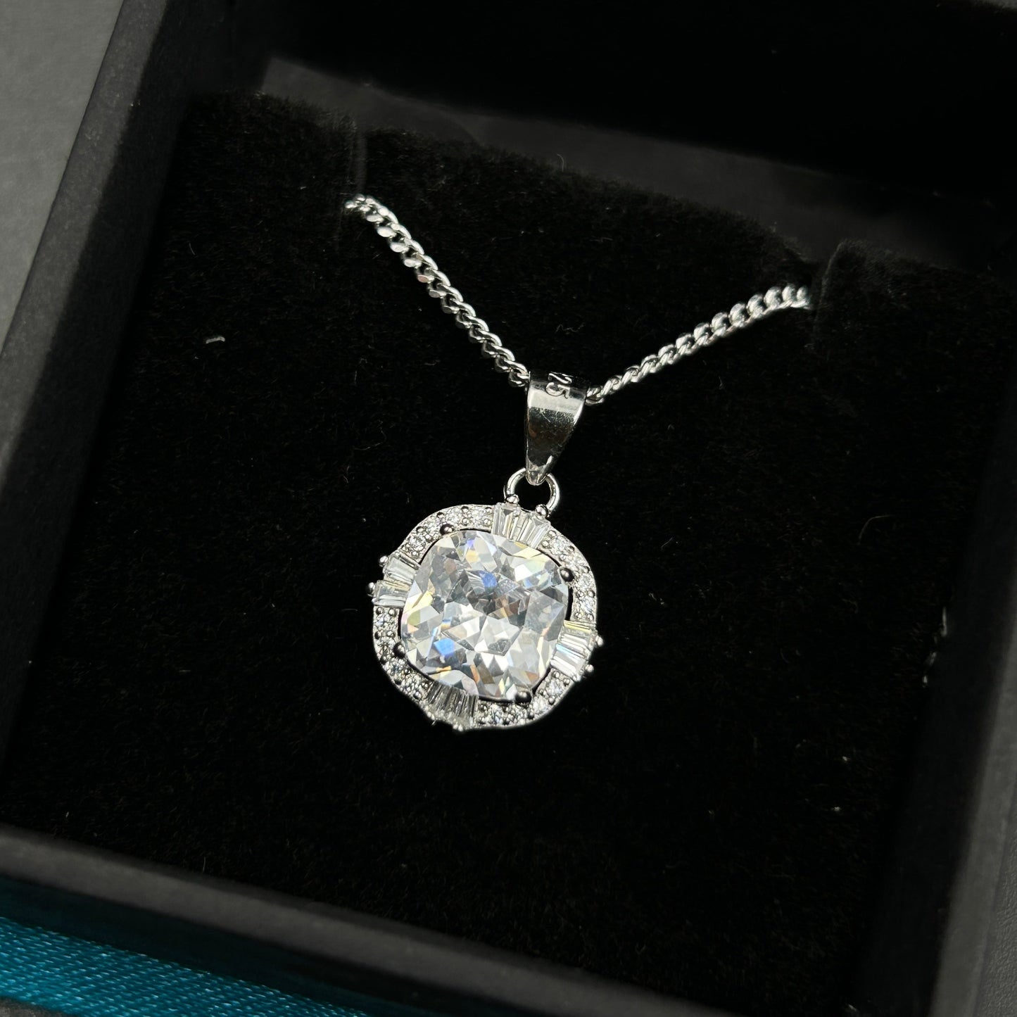 Silver Solitaire Pendant - Minimal Pendant (6)