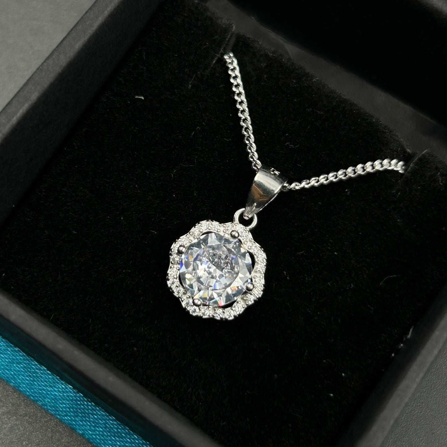 Silver Solitaire Pendant - Minimal Pendant (7)