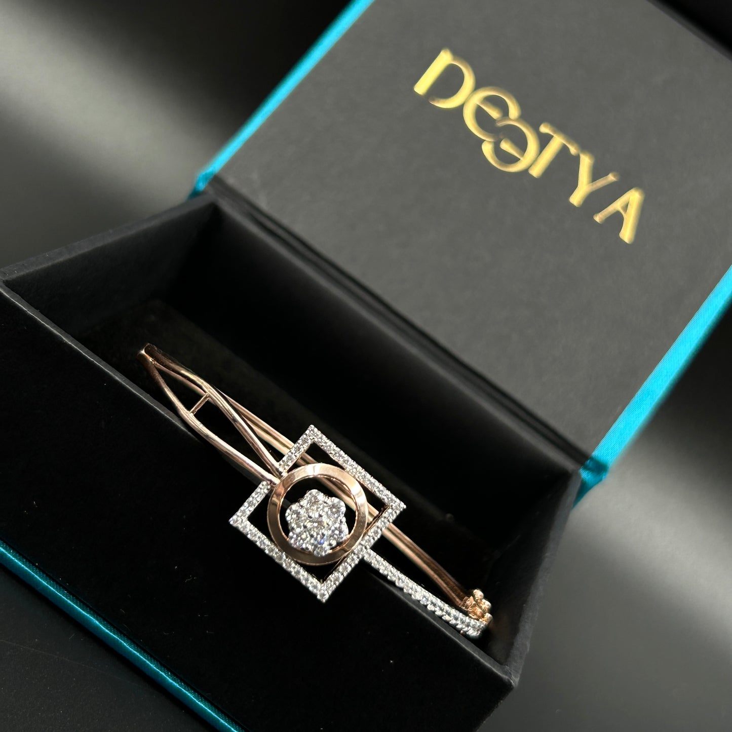 Square Diamond Bracelet For Women's