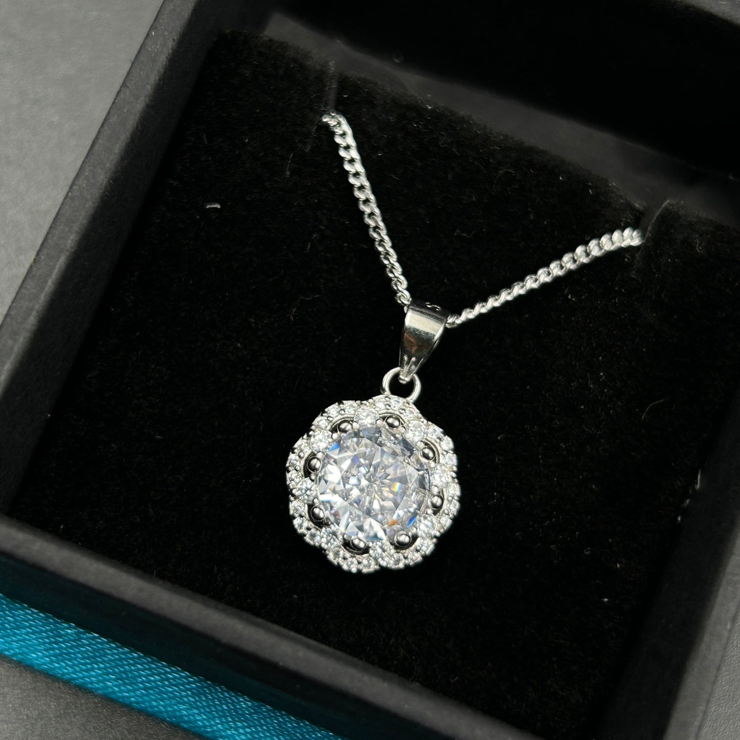 Silver Solitaire Pendant - Minimal Pendant (9)