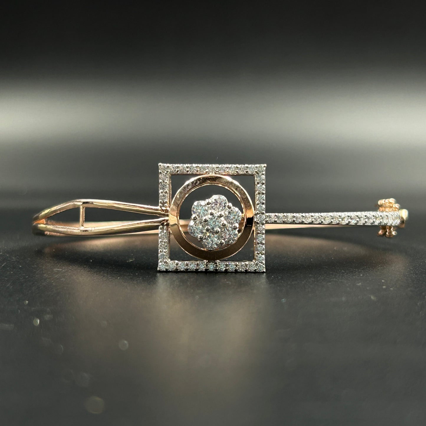 Square Diamond Bracelet For Women's