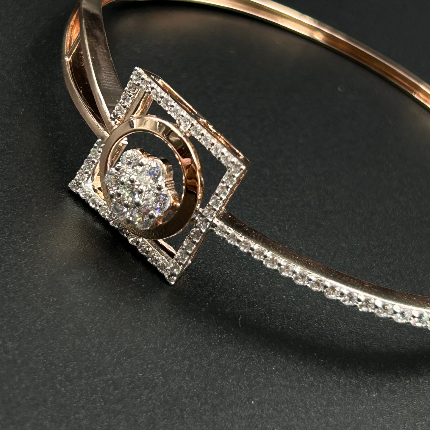 Square Diamond Bracelet For Women's