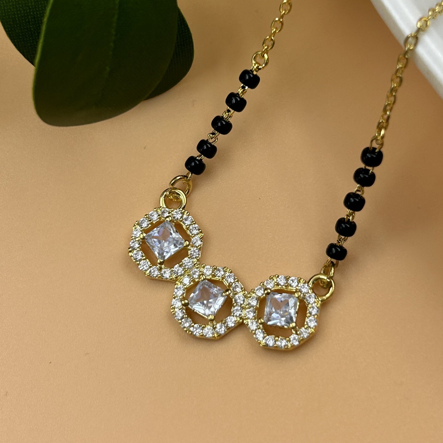 Triple Circle Silver Magalsutra