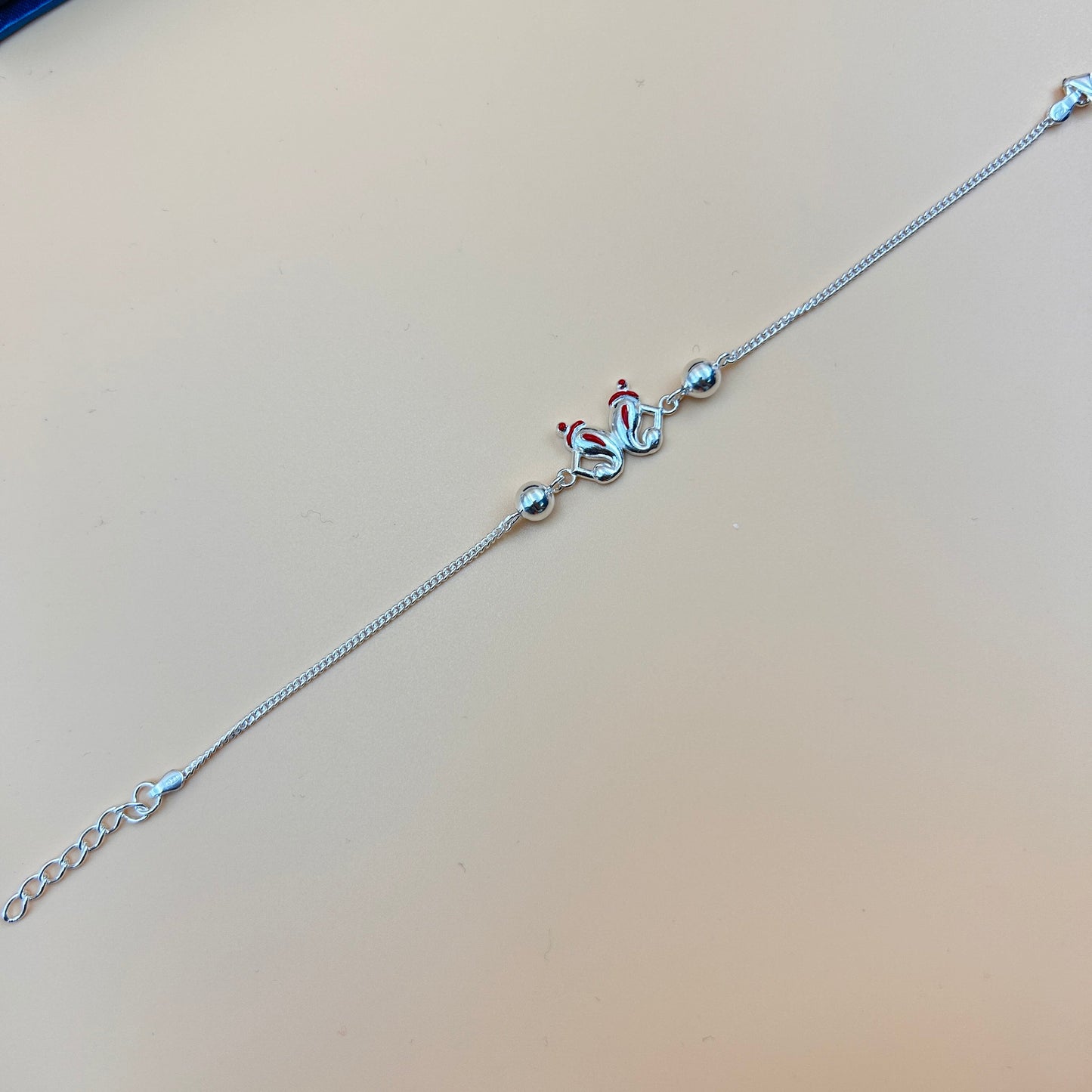 Silver Ganesh Rakhi without Rudraksha