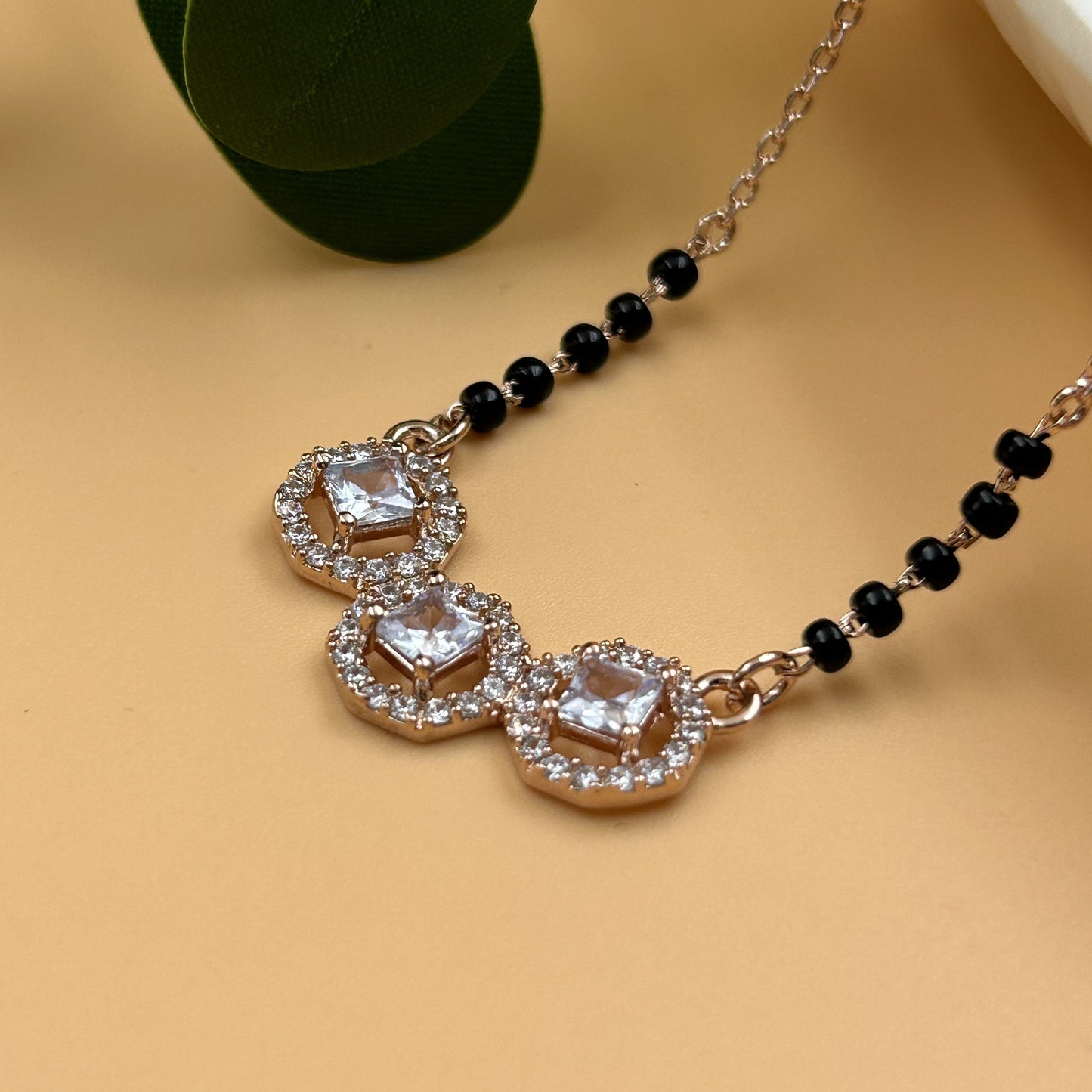 Triple Circle Silver Magalsutra