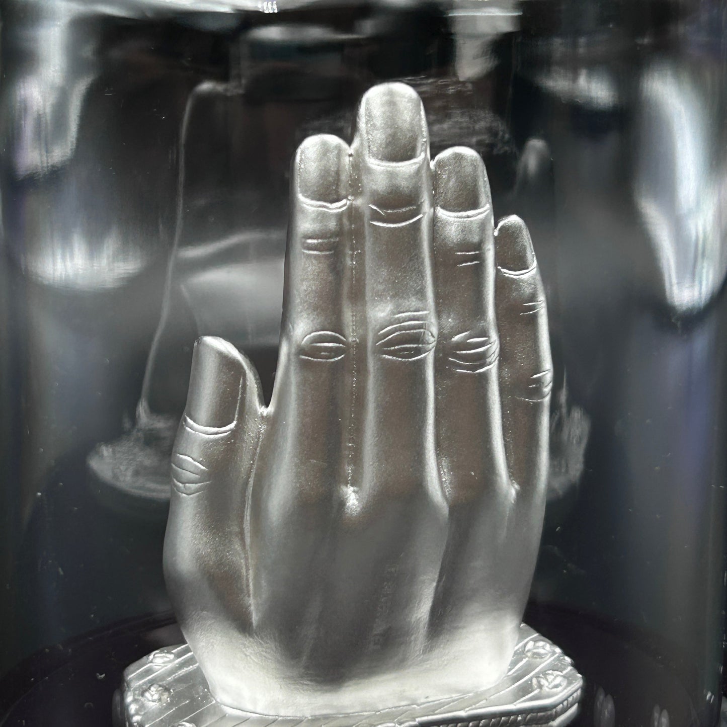 Palm Buddha Pure 999 Silver Murti