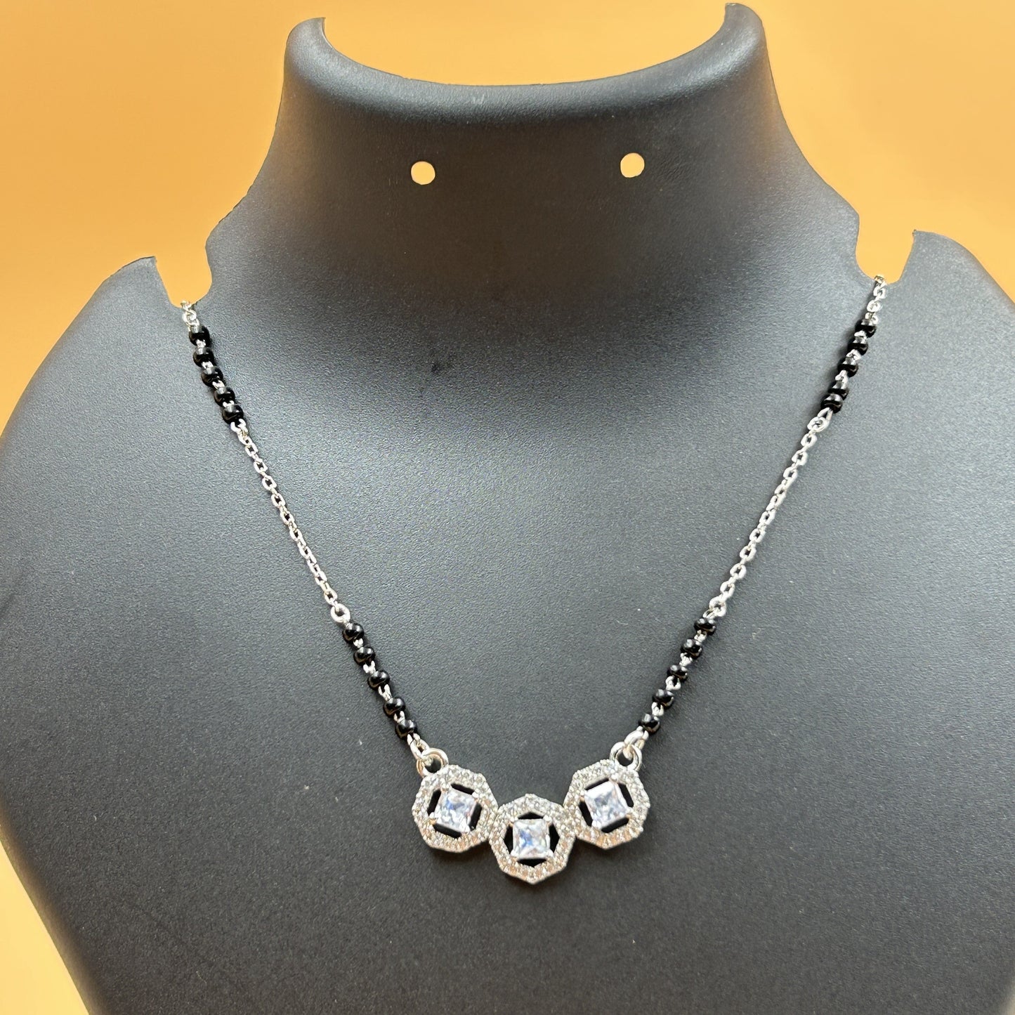 Triple Circle Silver Magalsutra