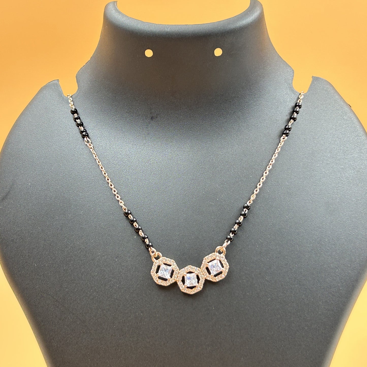 Triple Circle Silver Magalsutra