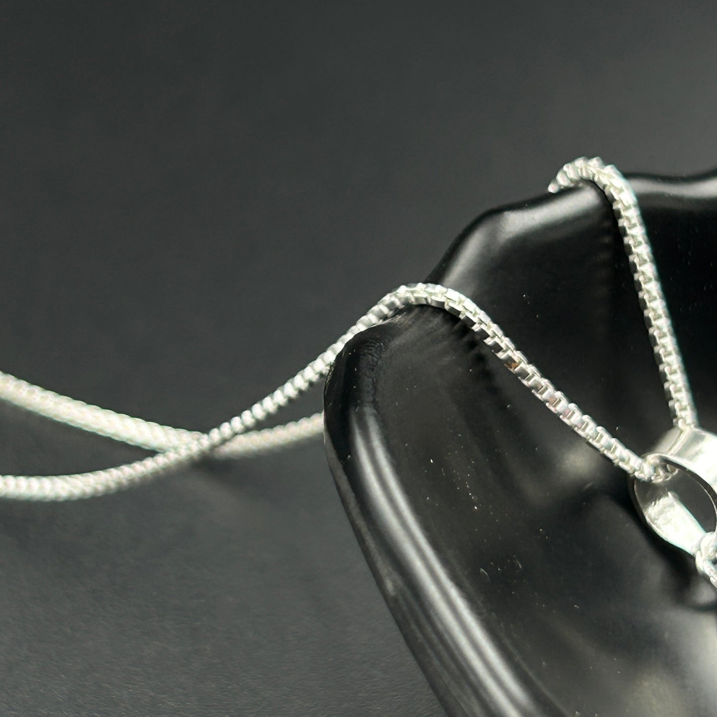 Kids Silver Pendant - Half Butterfly (Cyan)