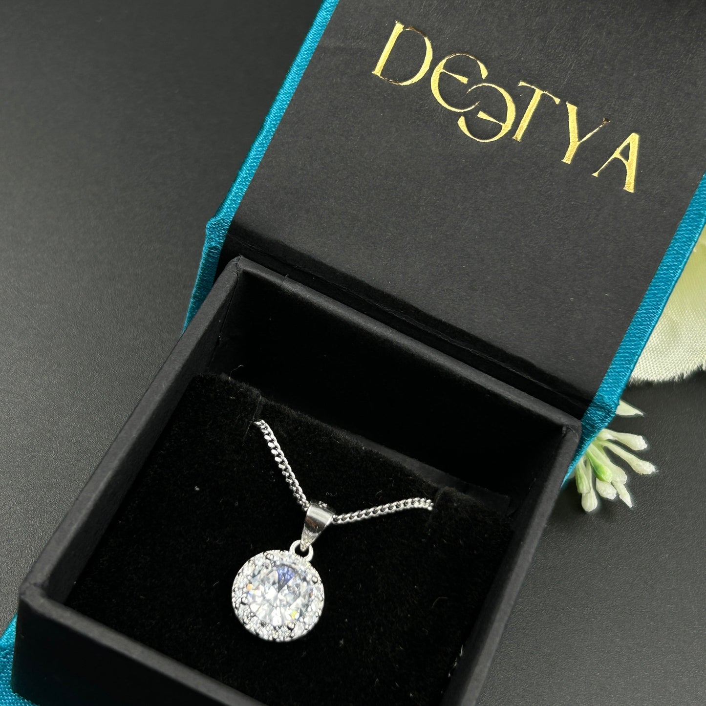 Silver Solitaire Pendant - Minimal Pendant (12)