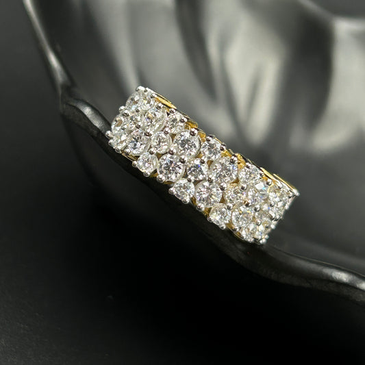 Yellow Silver Women's Ring