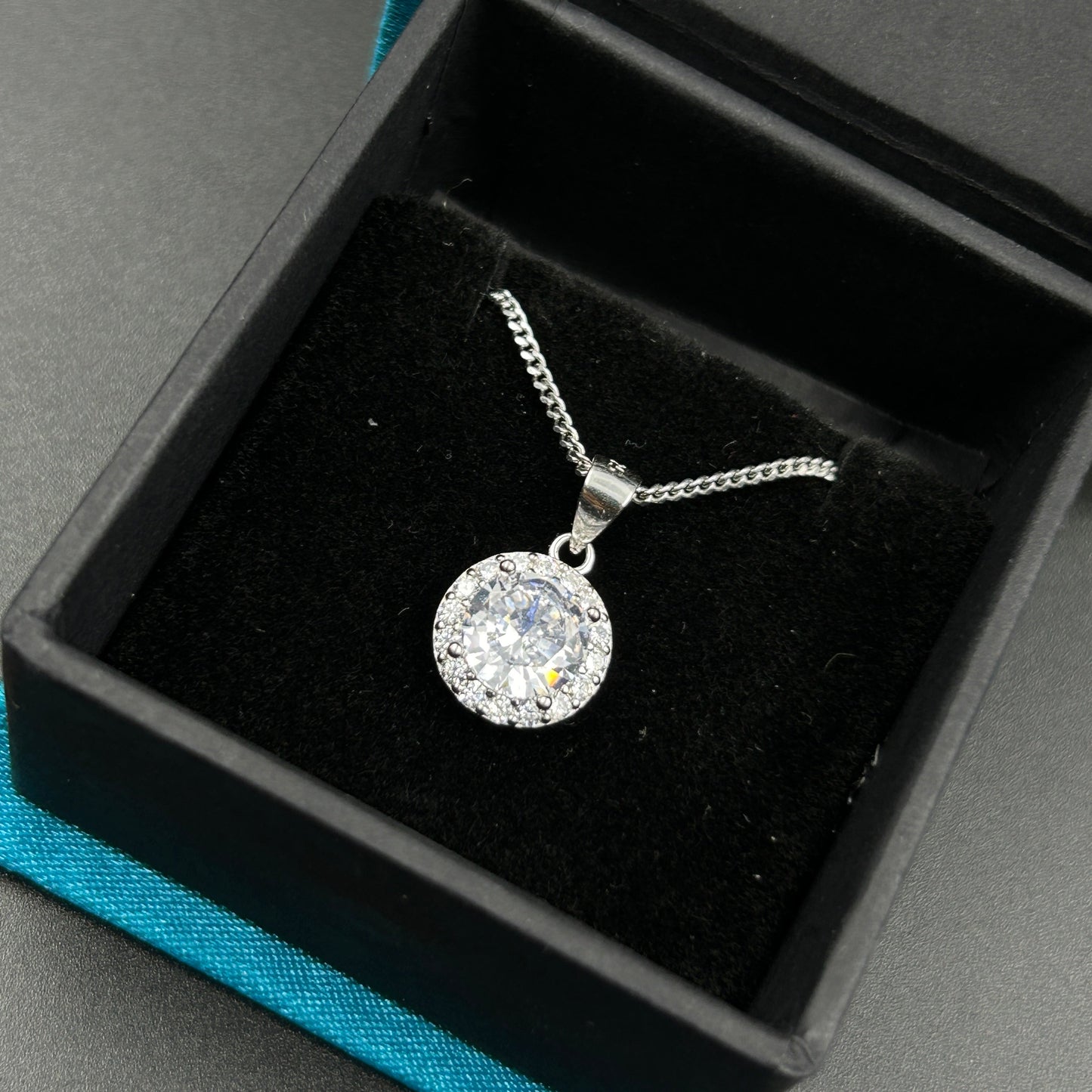 Silver Solitaire Pendant - Minimal Pendant (12)