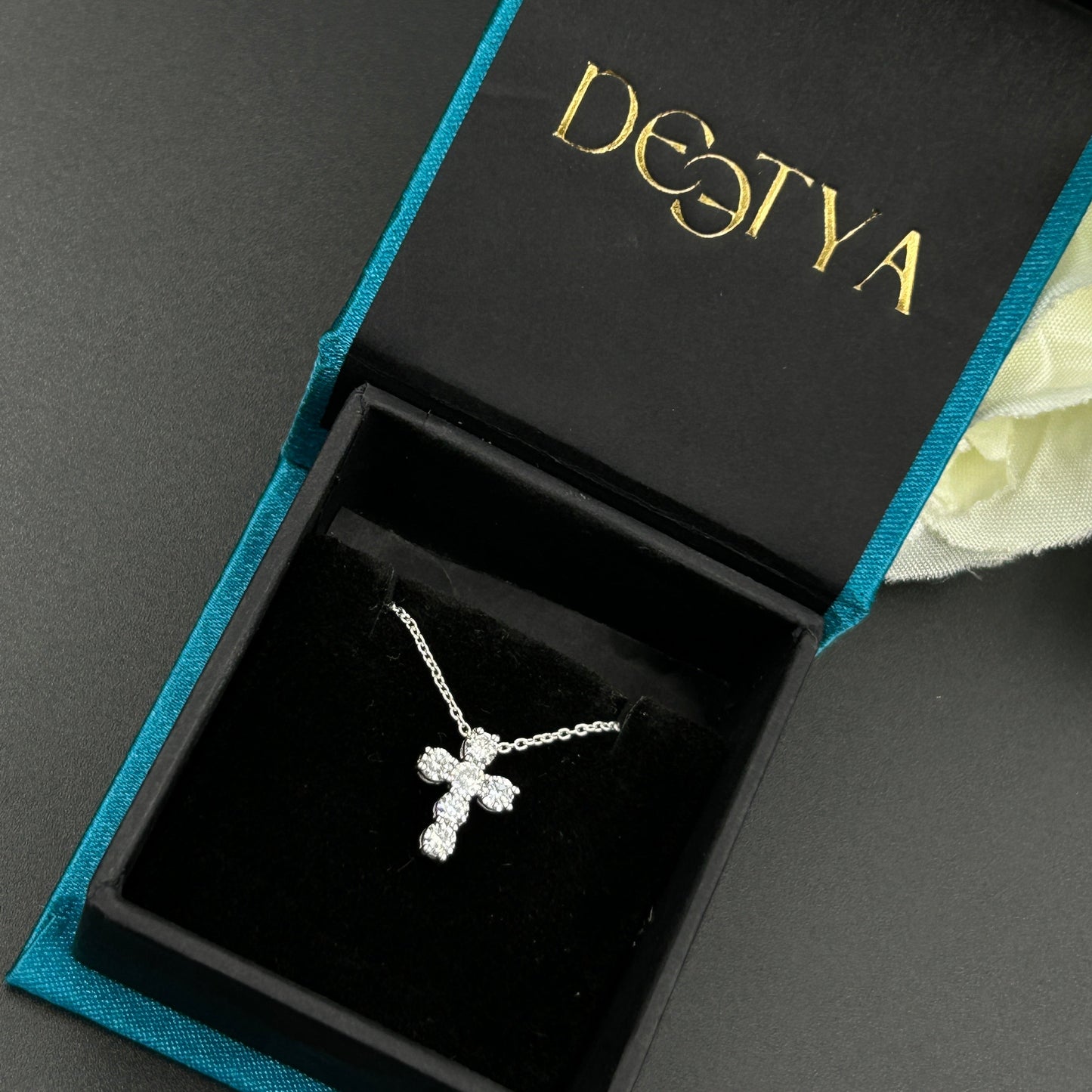 Silver Jesus Cross Pendant - Minimal Pendant