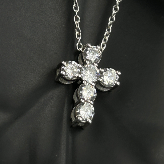 Silver Jesus Cross Pendant - Minimal Pendant