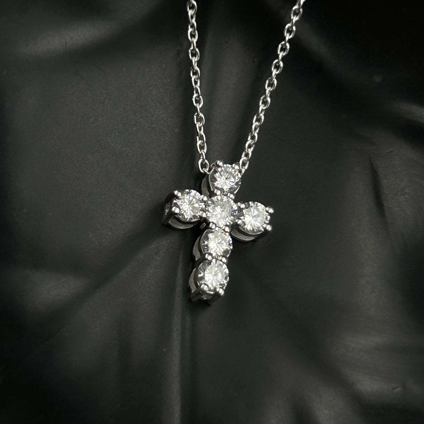 Silver Jesus Cross Pendant - Minimal Pendant