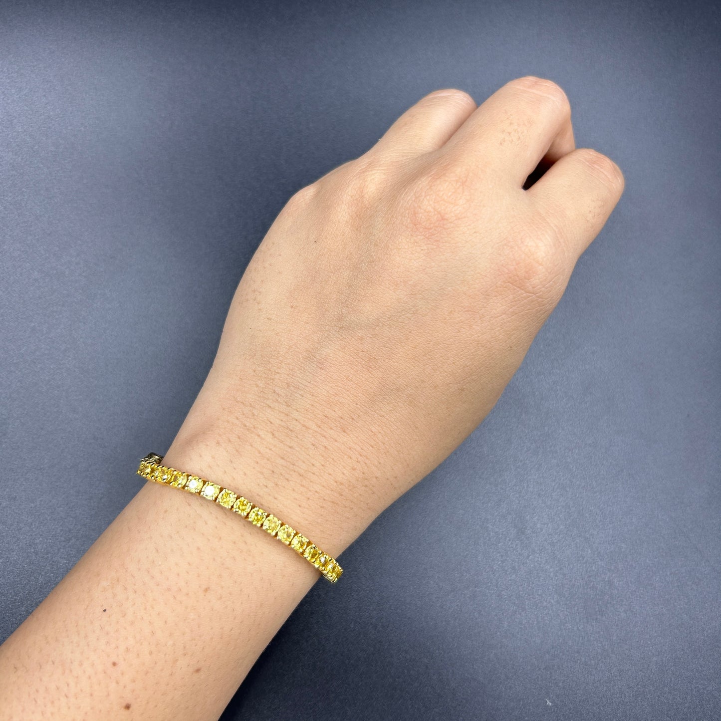 Sterling Silver Yellow Bracelet