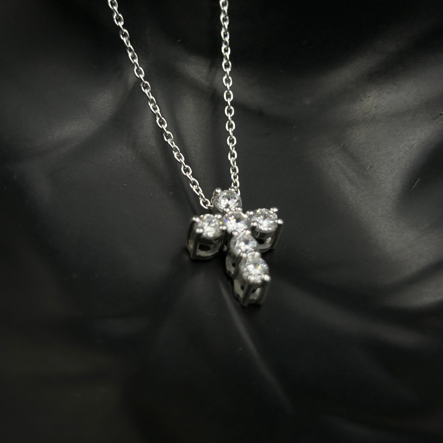 Silver Jesus Cross Pendant - Minimal Pendant