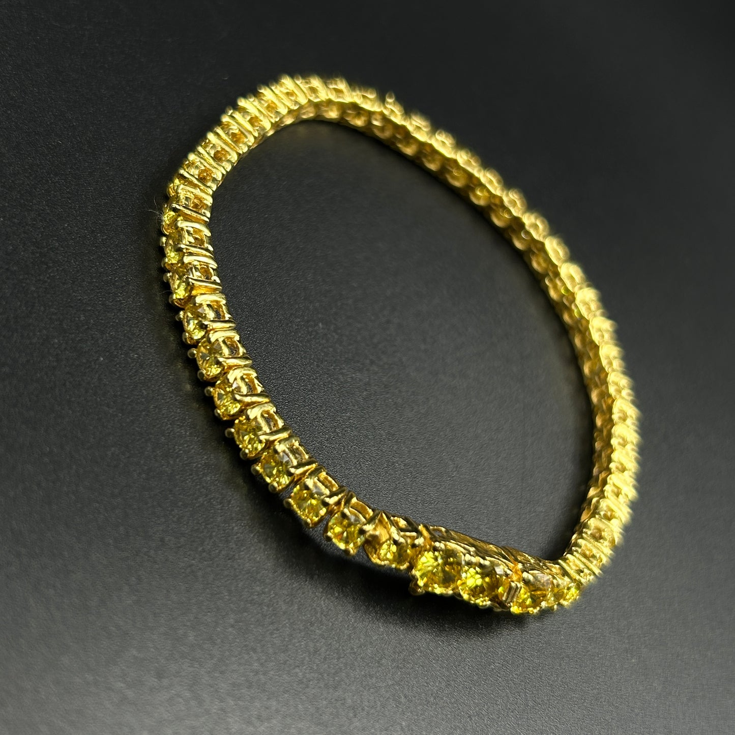 Sterling Silver Yellow Bracelet