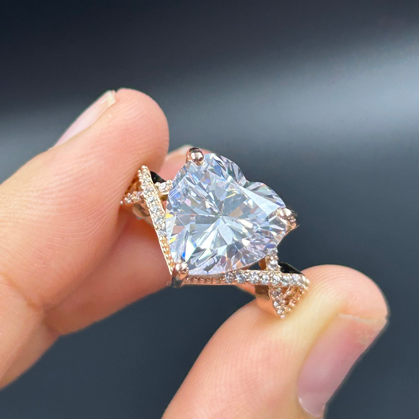 Heart Silver Ring - Love Ring