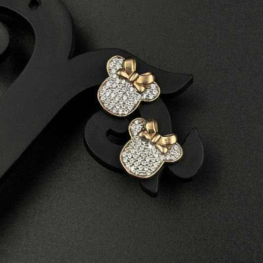 Mickey Earrings - Pure Silver