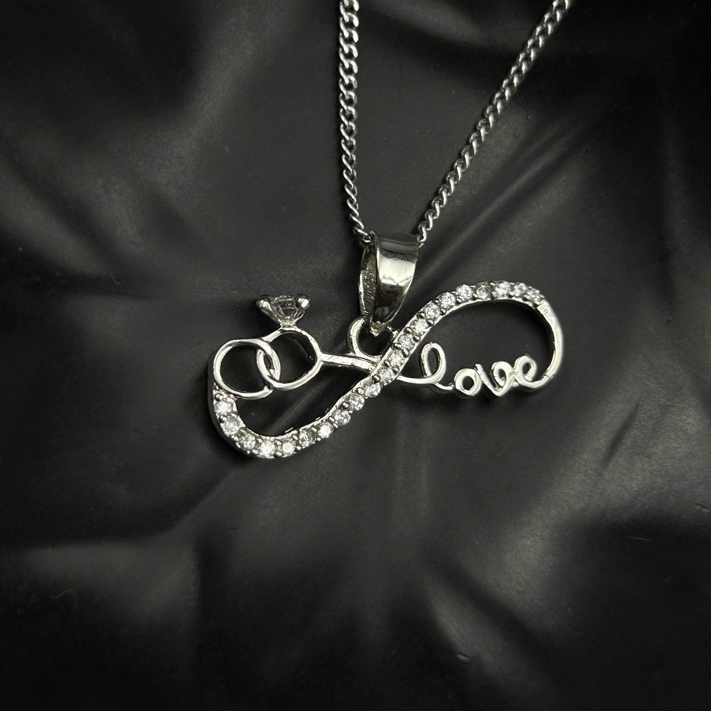 Silver Infinity LOVE Pendant (4)