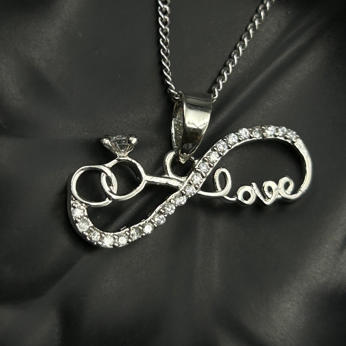Silver Infinity LOVE Pendant (4)