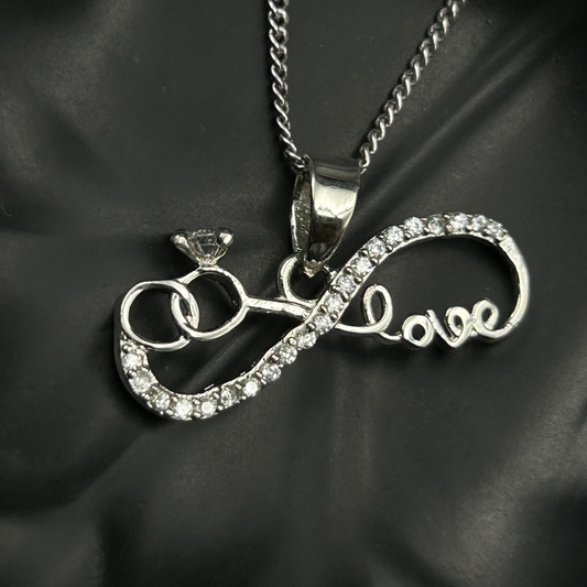 Silver Infinity LOVE Pendant (4)