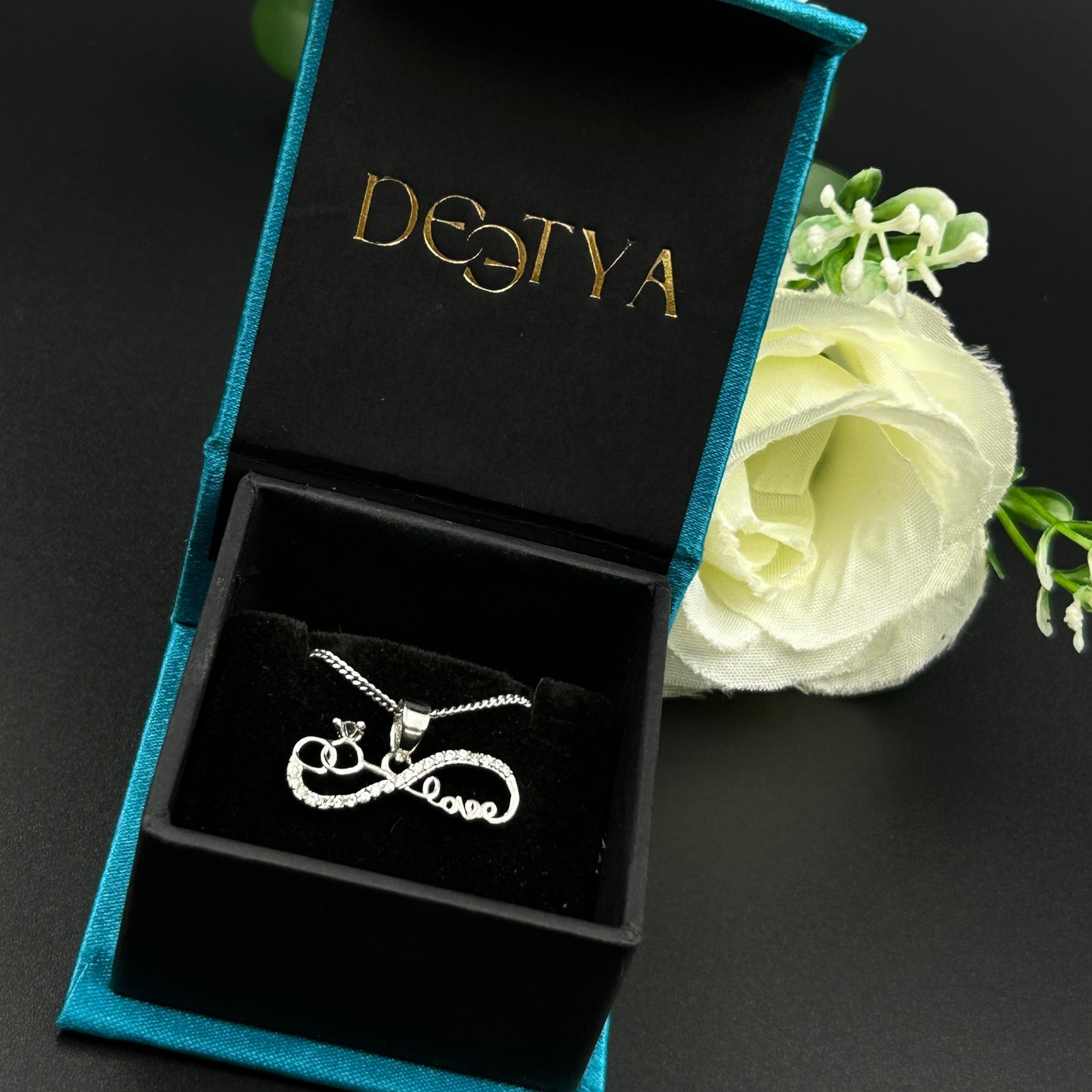 Silver Infinity LOVE Pendant (4)