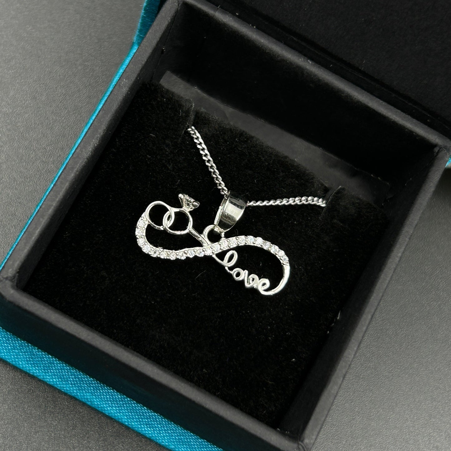 Silver Infinity LOVE Pendant (4)