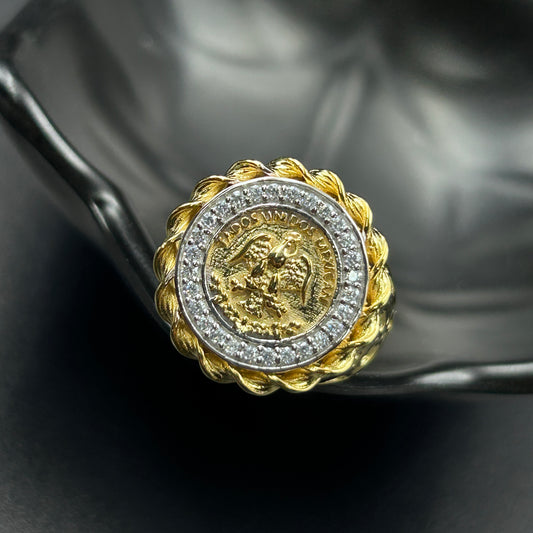 Coin Ring - Silver Men's Ring