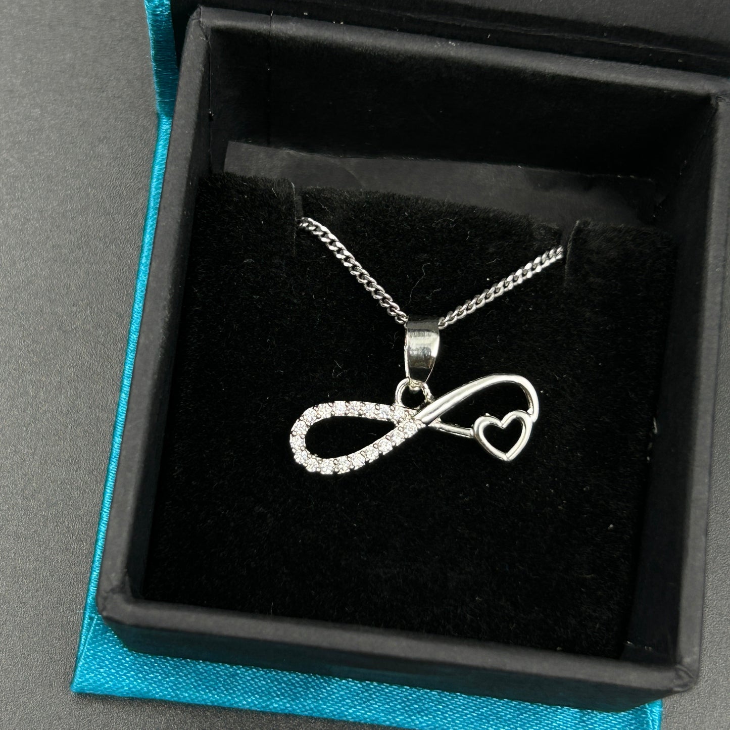 92.5 Silver Infinity Heart Pendant (6)