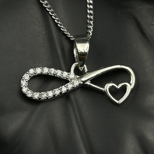 92.5 Silver Infinity Heart Pendant (6)