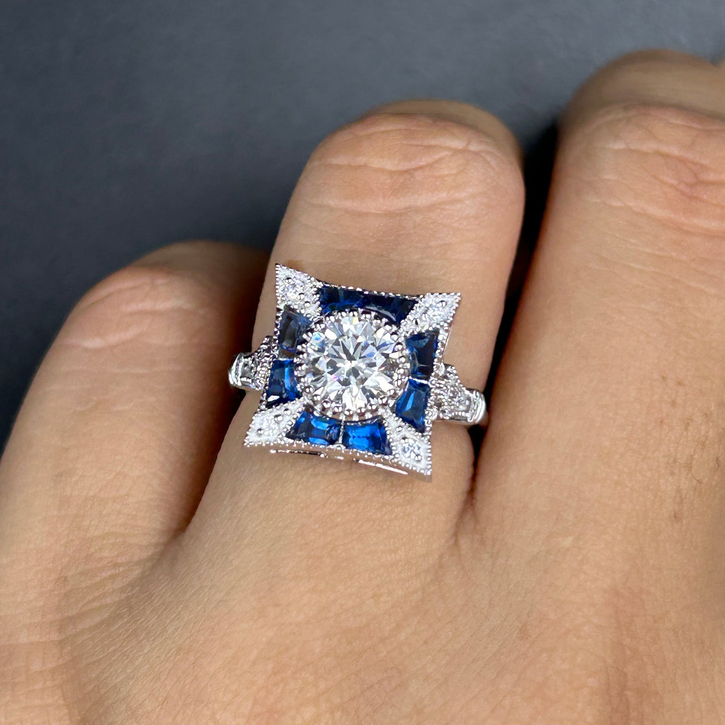 Women's Sapphire & Diamond Ring