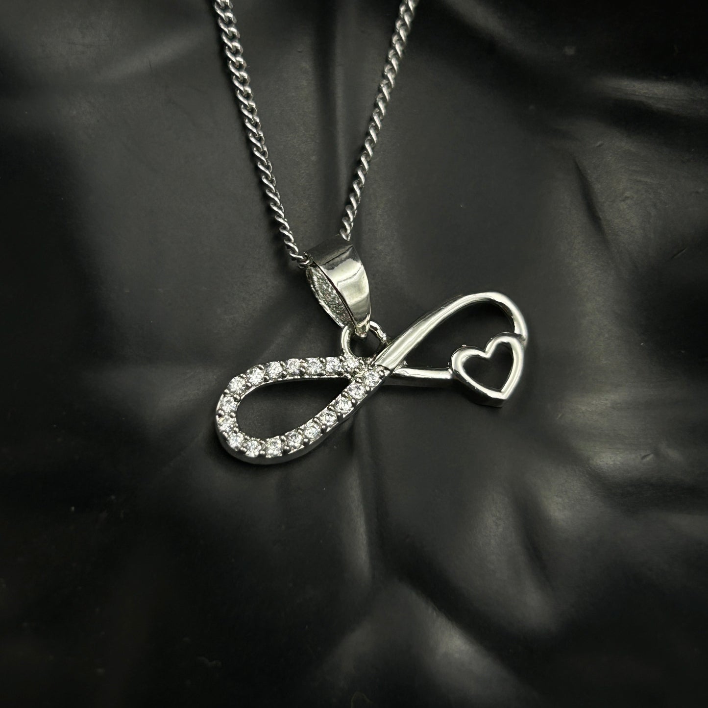 92.5 Silver Infinity Heart Pendant (6)