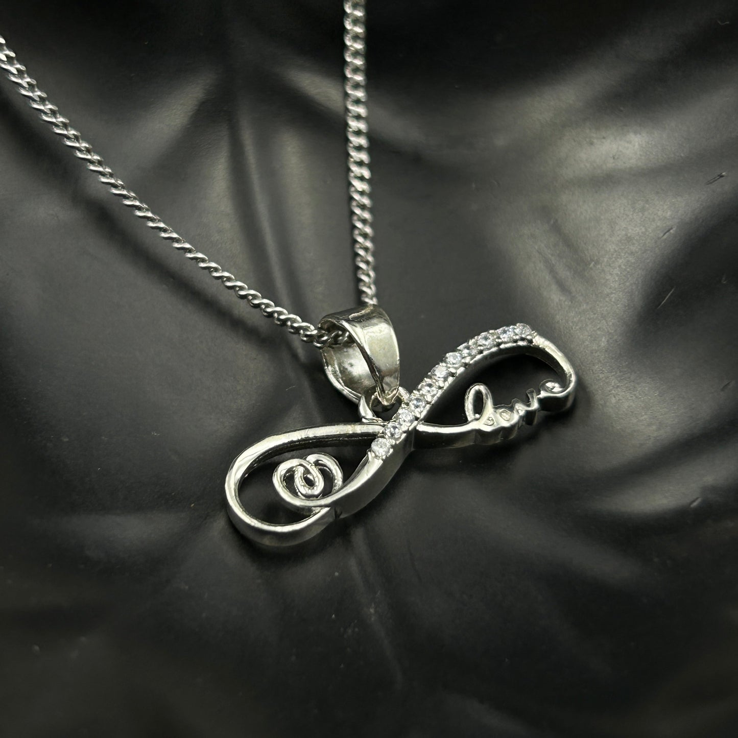Women's Silver Infinity LOVE Pendant (7)
