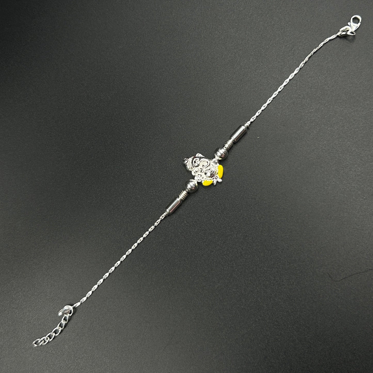 Pure Silver Ganpati Rakhi