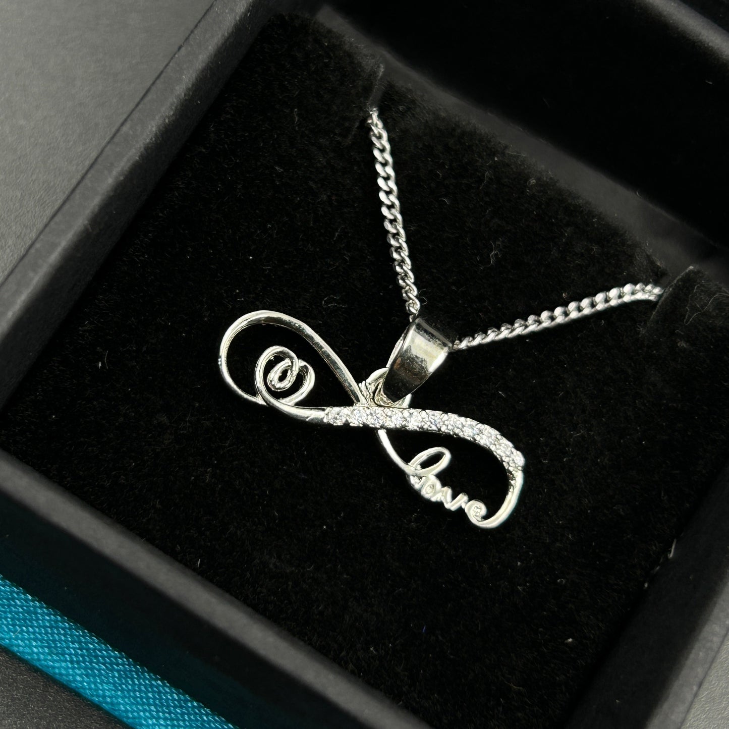 Women's Silver Infinity LOVE Pendant (7)