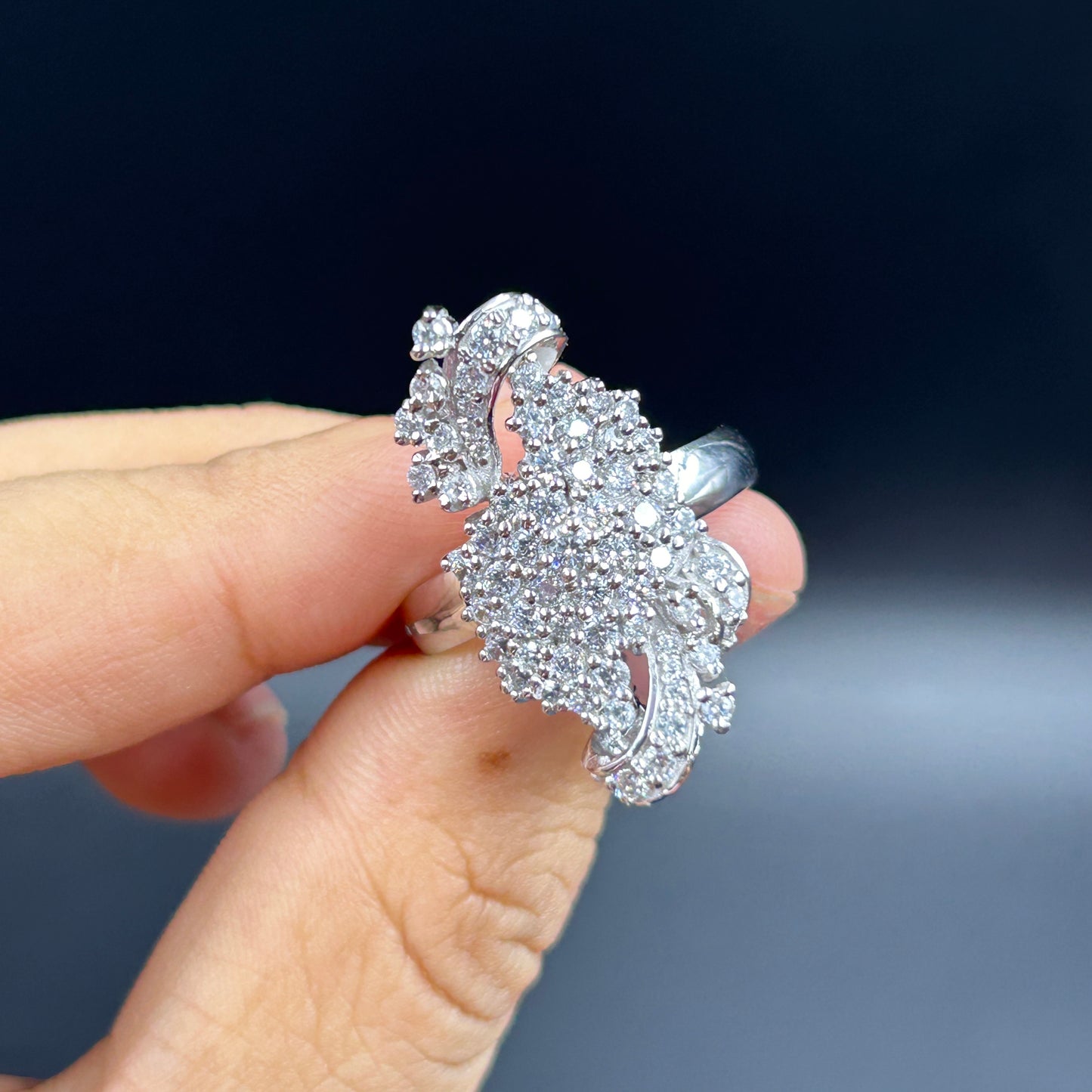 Women's Party Wear Silver Ring