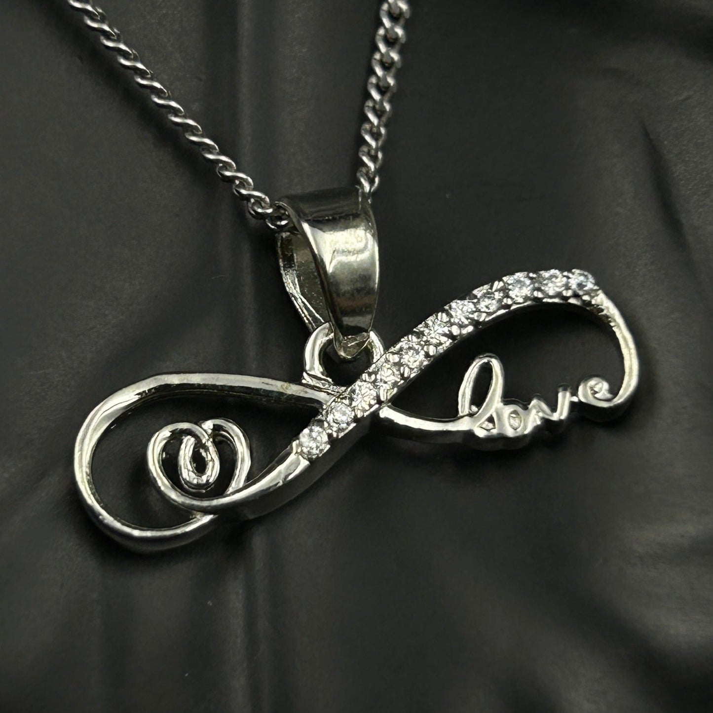 Women's Silver Infinity LOVE Pendant (7)